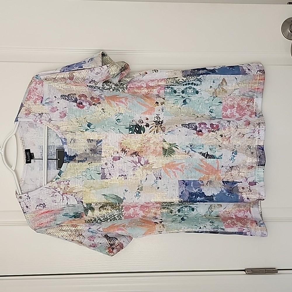Moffi International Floral Patchwork Top